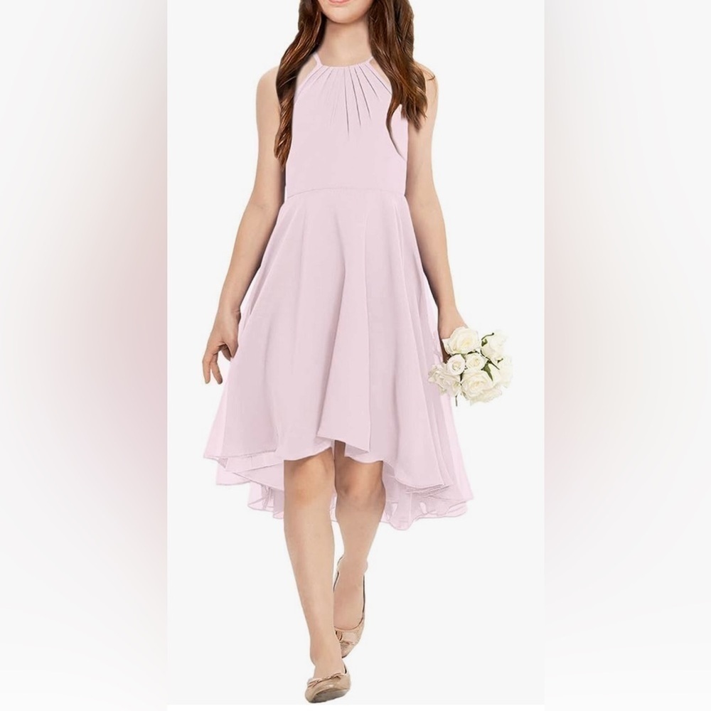 Girls Halter Neck Special Occasion Dress - Picture 1 of 5